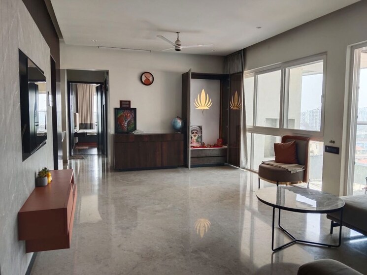 Living Room, goel-ganga-liviano 3 Bedroom 1369 Sq.Ft. Apartment In Kharadi Pune 9723339