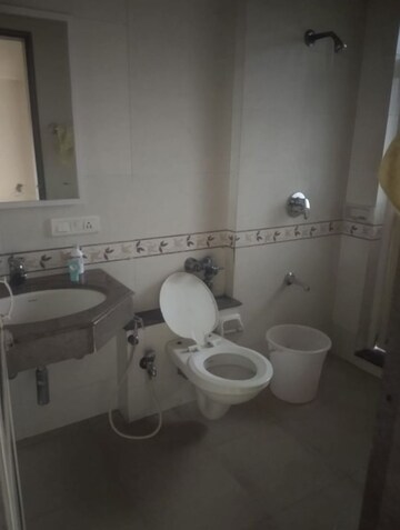 Bathroom in 3 BHK Apartment at K Raheja Interface Heights, Malad West – for Rent