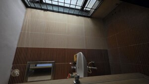 Bathroom in 1 BHK Apartment at Eden Woods complex, Manpada – for Sale