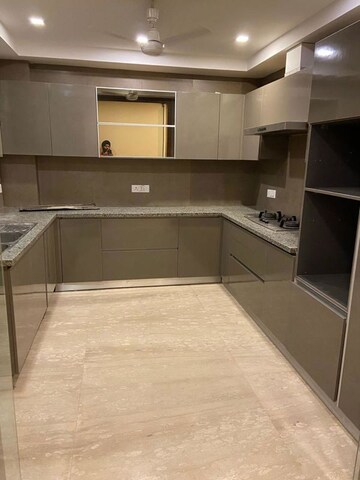 Kitchen in 4 BHK Apartment at Greater Kailash I – for Rent
