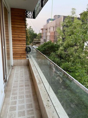 Balcony in 4 BHK Apartment at Greater Kailash I – for Rent