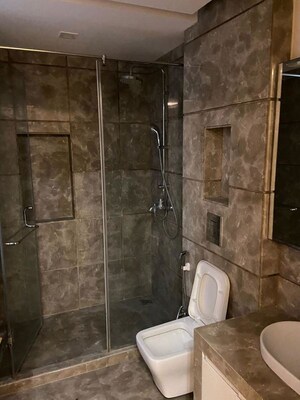 Bathroom in 4 BHK Apartment at Greater Kailash I – for Rent