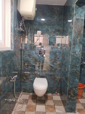 Bathroom in 1 BHK Apartment at Khirki Extension – for Rent