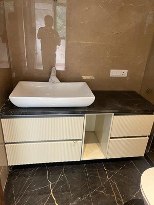 Attached Bathroom in 3 BHK Apartment at Sarvapriya Vihar – for Rent