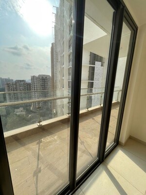Balcony in 3 BHK Apartment at Shapoorji Pallonji Vicinia, Powai – for Rent