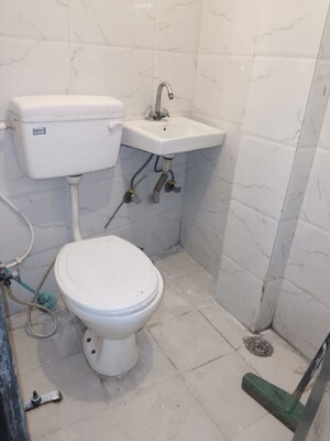 Bathroom in 1 BHK Builder Floor at Panchsheel Vihar – for Rent