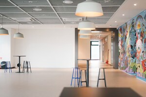 Staircase in  Office Space at Sector 21 – for Rent