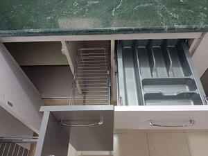 Kitchen in 3 BHK Apartment at Ansal Crown Heights, Sector 80 – for Rent