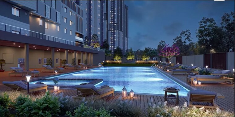 Swimming Pool, my-home-tridasa 3 Bedroom 1840 Sq.Ft. Apartment In Tellapur Hyderabad 9723860