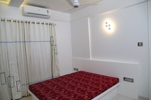 Bedroom in 3 BHK Apartment at Harsh Vihar, Aundh – for Rent
