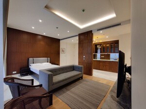 Living Room in 2 BHK Apartment at Bhartiya City Leela Residences, Thanisandra Main Road – for Rent