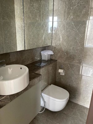 Bathroom in 3 BHK Apartment at Runwals The Reserve, Worli – for Rent