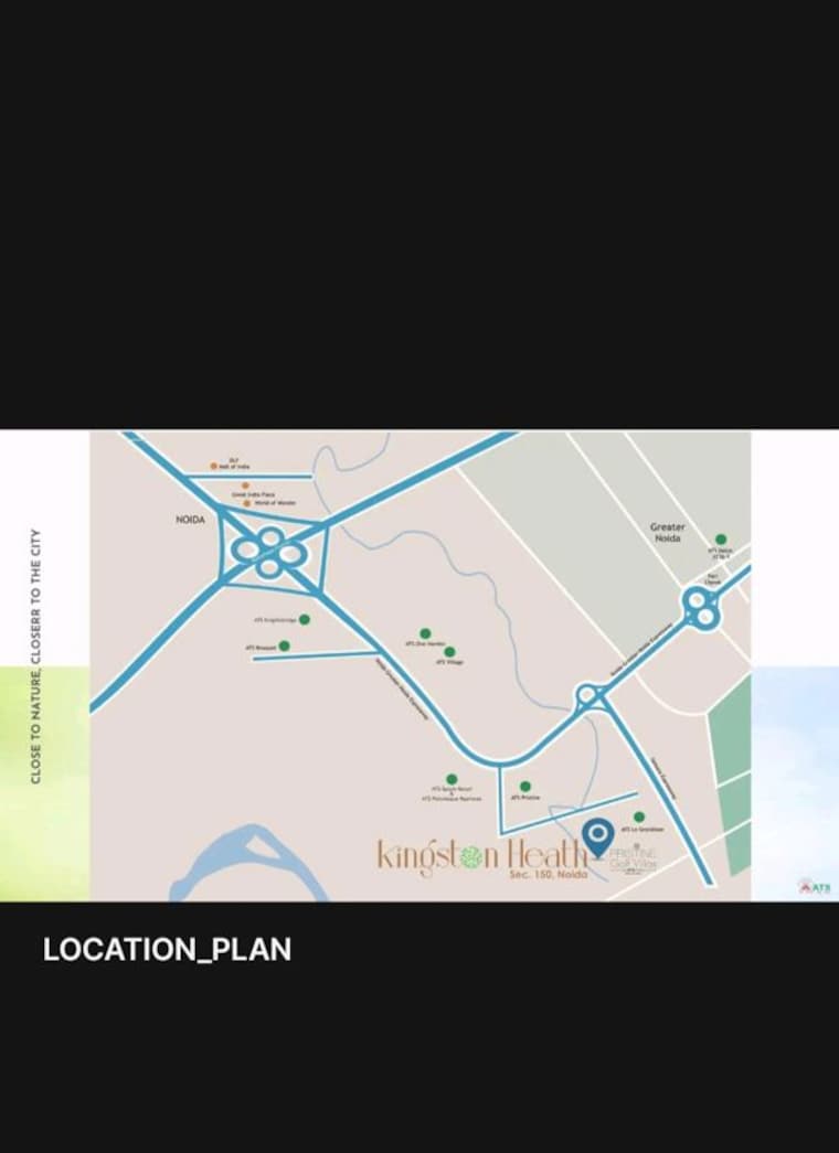 Map Location, ats-kingston-heath 3 Bedroom 2350 Sq.Ft. Apartment In Sector 150 Noida 9724161