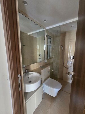 Bathroom in 3 BHK Apartment at Hiranandani Highland, Powai – for Rent