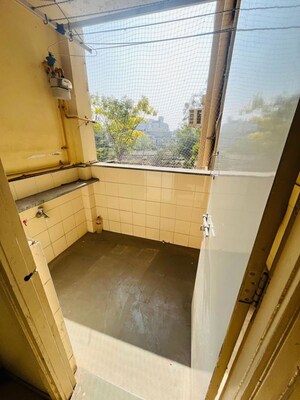 Kitchen in 3 BHK Apartment at Prahlad Nagar – for Rent