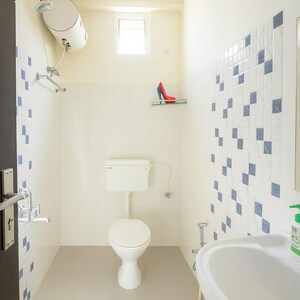 Bathroom in 2 BHK Builder Floor at Manikonda – for Rent