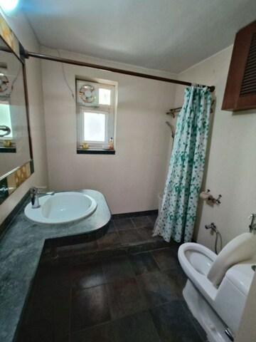 Bathroom in Studio Builder Floor at Greater Kailash – for Rent