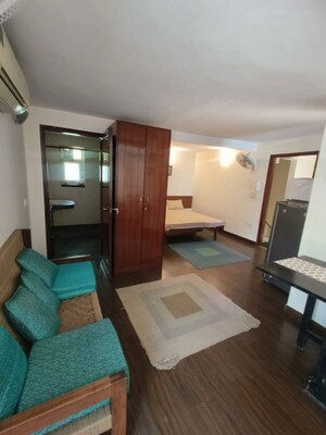 Living Room in Studio Builder Floor at Greater Kailash – for Rent