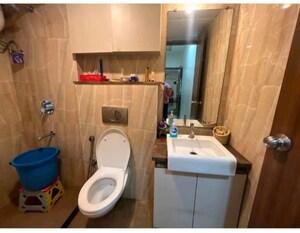 Bathroom in 2 BHK Apartment at Lodha Luxuria, Majiwada – for Rent