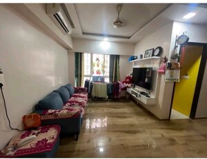 Living Room in 2 BHK Apartment at Lodha Luxuria, Majiwada – for Rent