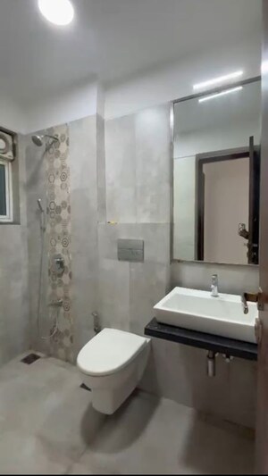Bathroom in 2 BHK Apartment at Omkar Ananta, Goregaon East – for Rent