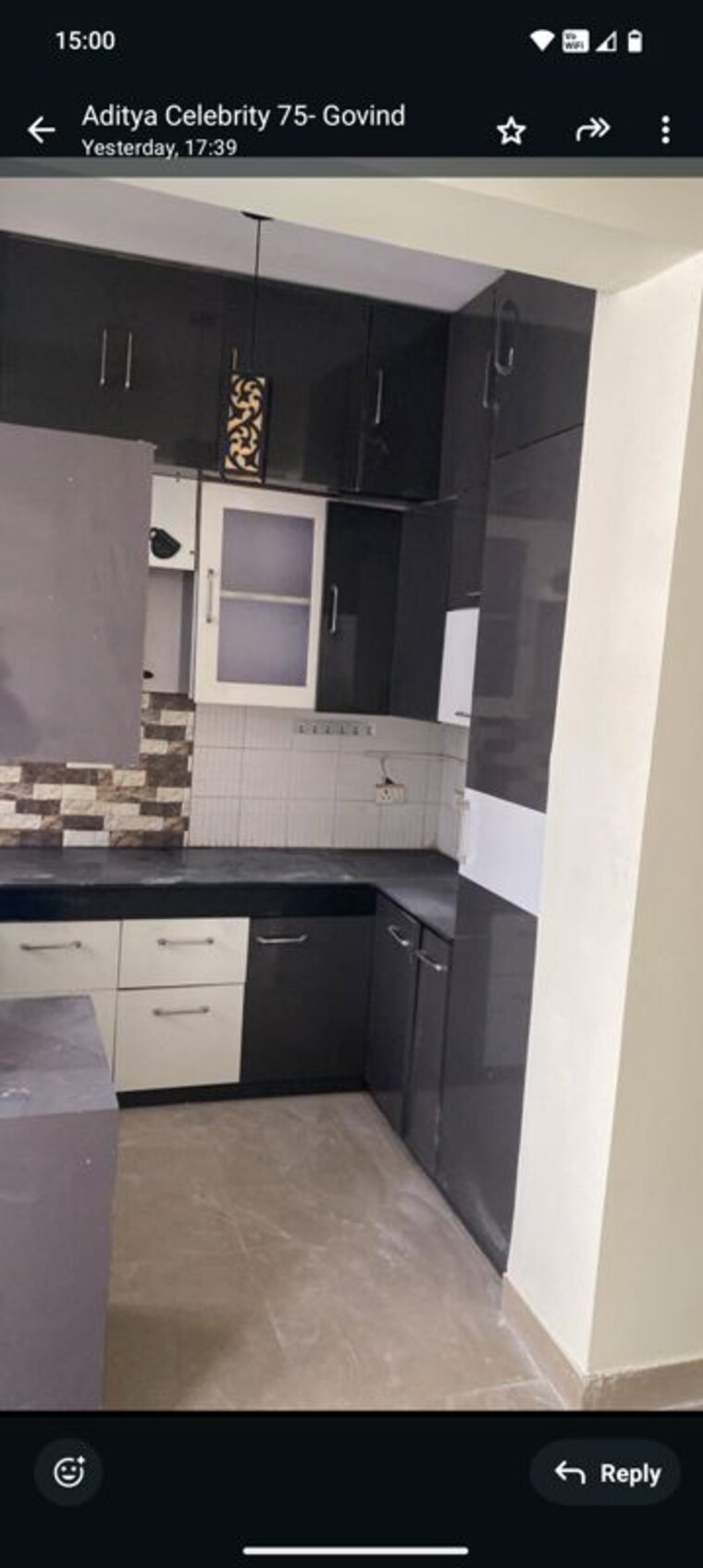 Kitchen, aditya-celebrity-homes 3 Bedroom 1650 Sq.Ft. Apartment In Sector 76 Noida 9725415