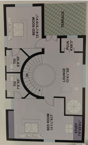 Floor Plan in 2.5 BHK Villa at Miyapur – for Sale