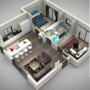 Floor Plan in 2 BHK Apartment at Silver Crest Powai, Tunga Village – for Rent