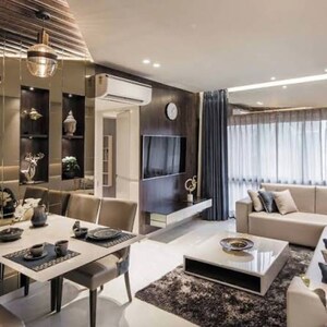 Living Room in 1 BHK Apartment at Kanakia Rainforest, Marol – for Rent