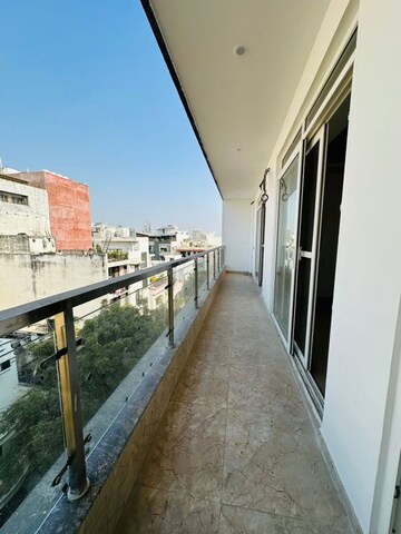 Balcony in 3 BHK Builder Floor at Freedom Fighters Enclave – for Rent