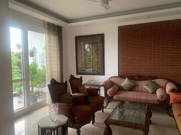 Living Room in 3.5 BHK Builder Floor at Sarvodaya Enclave – for Rent