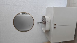 Bathroom in 3 BHK Apartment at Prestige Beverly Hills, Kokapet – for Rent