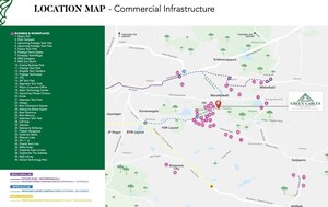 3 BHK Apartment – Map Location View at Prestige Green Gables, Panathur - for Sale