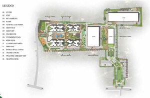 Master Plan in 3 BHK Apartment at Prestige Green Gables, Panathur – for Sale