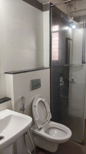 Bathroom in 1 BHK Apartment at Kalpataru Immensa, Kolshet Road – for Rent