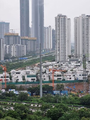 3 BHK Apartment – Exterior View View at Rajapushpa Provincia, Narsingi - for Rent