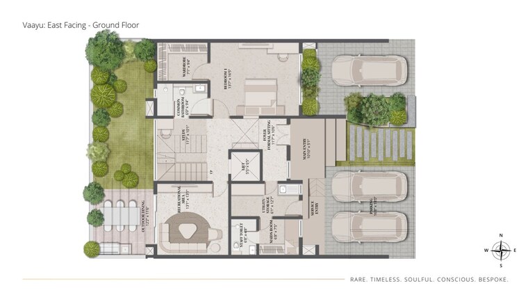 Floor Plan, thanisandra 4 Bedroom 4000 Sq.Ft. Villa In Thanisandra Bangalore 9725922