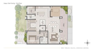 Floor Plan in 4 BHK Villa at Thanisandra – for Sale