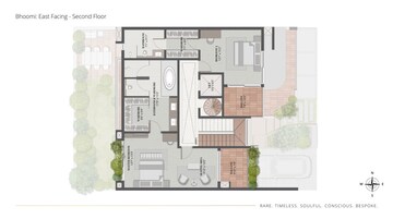 Floor Plan in 4 BHK Villa at Thanisandra – for Sale
