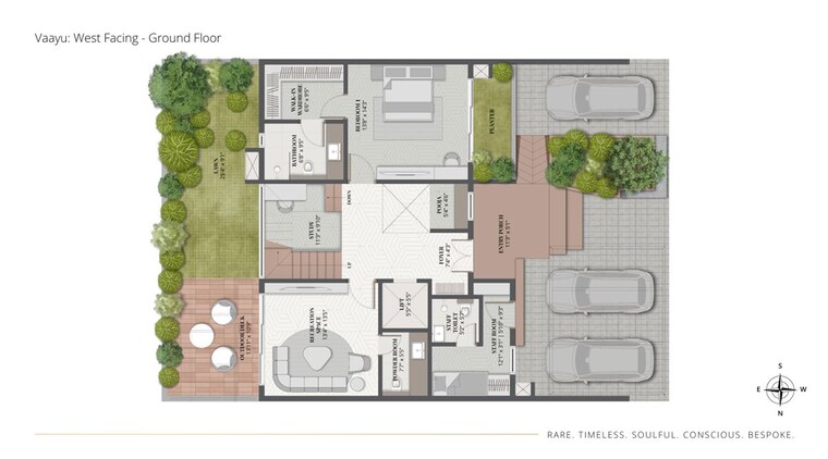 Floor Plan, thanisandra 4 Bedroom 4000 Sq.Ft. Villa In Thanisandra Bangalore 9725922