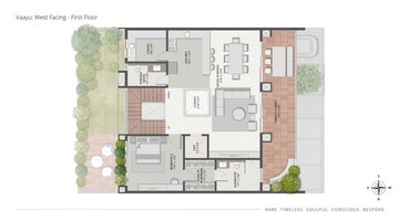 Floor Plan in 4 BHK Villa at Thanisandra – for Sale