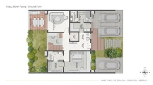 Floor Plan in 4 BHK Villa at Thanisandra – for Sale