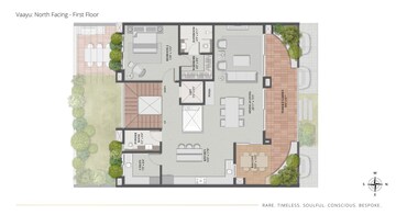 Floor Plan in 4 BHK Villa at Thanisandra – for Sale