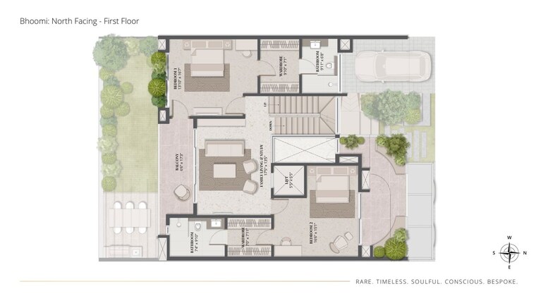 Floor Plan, thanisandra 4 Bedroom 4000 Sq.Ft. Villa In Thanisandra Bangalore 9725922