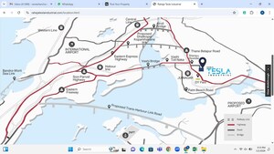  Office Space – Map Location View at Raheja Tesla Industrial, Midc Industrial Area - for Rent