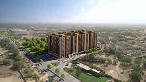 3 BHK Apartment – Exterior View View at Adalaj - for Rent