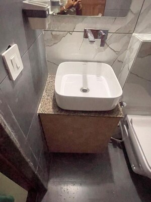Bathroom in 3 BHK Apartment at Adalaj – for Rent
