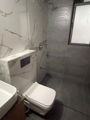 Bathroom in 3 BHK Apartment at Adalaj – for Rent
