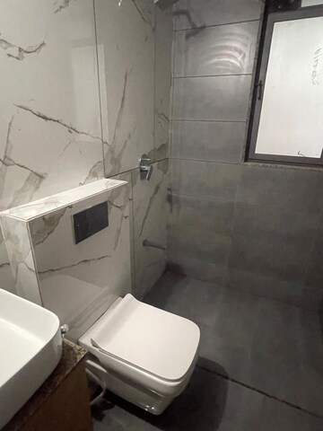 Bathroom in 3 BHK Apartment at Adalaj – for Rent