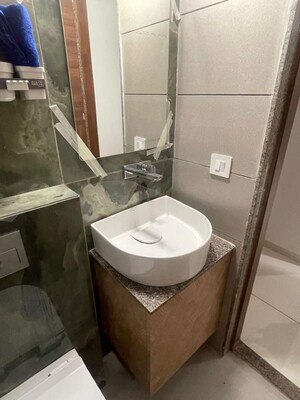 Bathroom in 3 BHK Apartment at Adalaj – for Rent